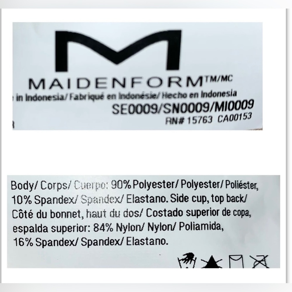 Side Smoothing Perfect Push-Up Underwire Bra 36C ~ Maidenform SE0009 Bei… - Picture 7 of 10